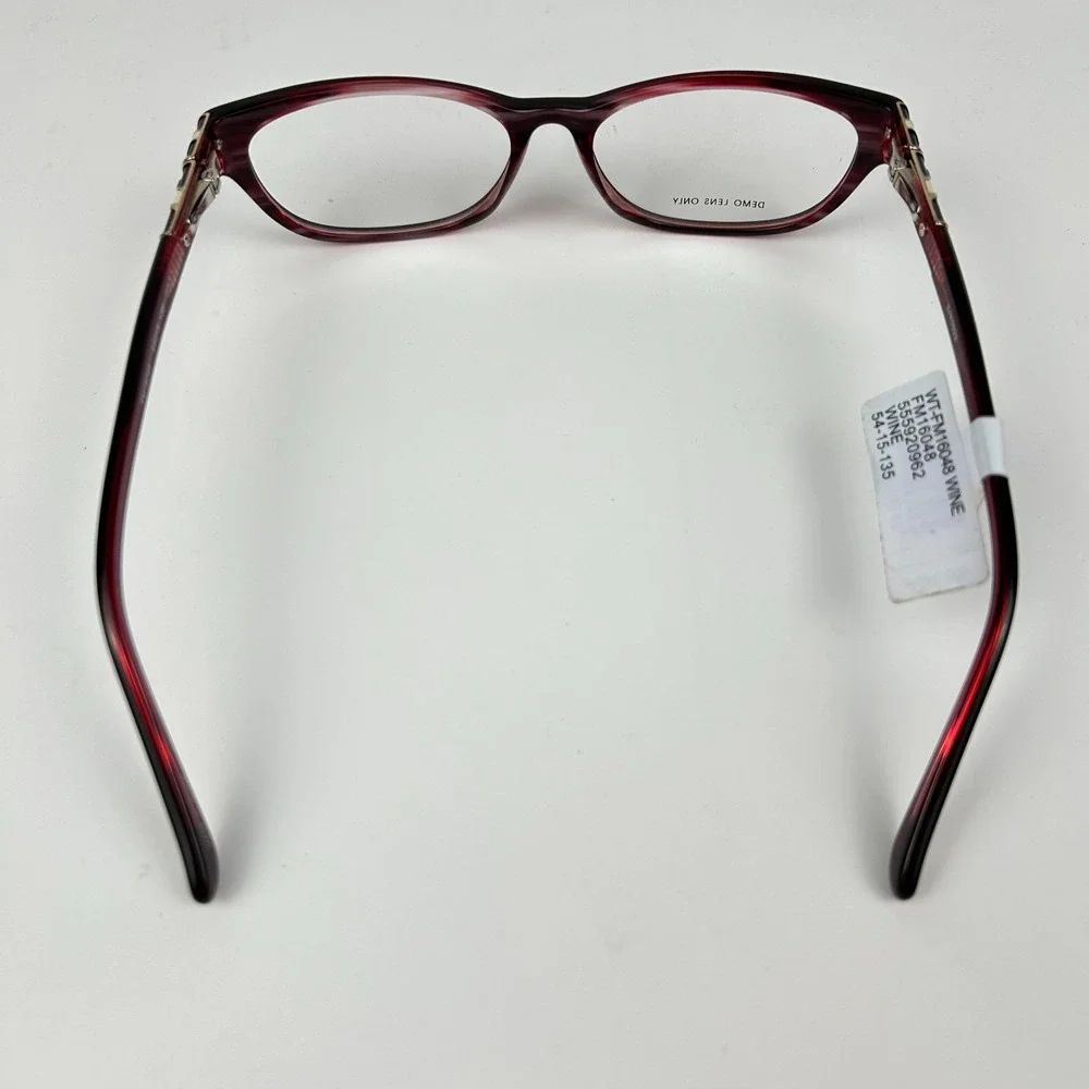 Designer Looks for Less FM16048 Women Eyeglasses Frame Wine Cat Eye 54-15-135 mm